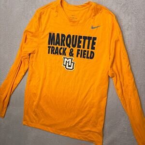 Nike Dri-FIT Marquette Track & Field Long Sleeve Performance Shirt (Men’s M)